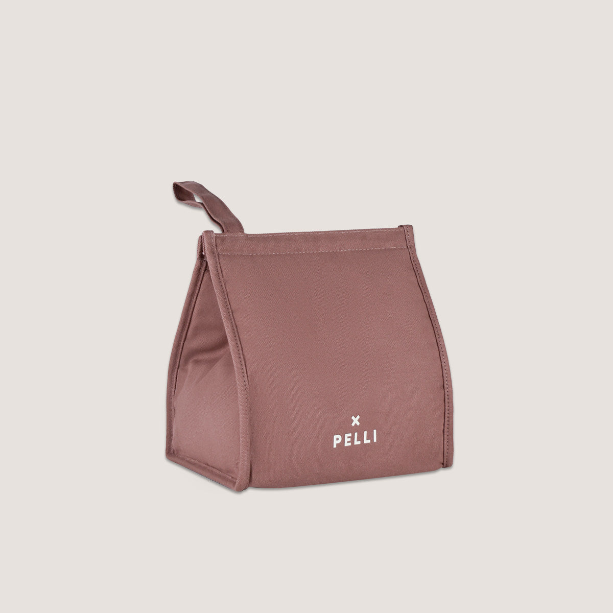 Big Break Canvas Insulated Lunch Bag - Mulberry Pink