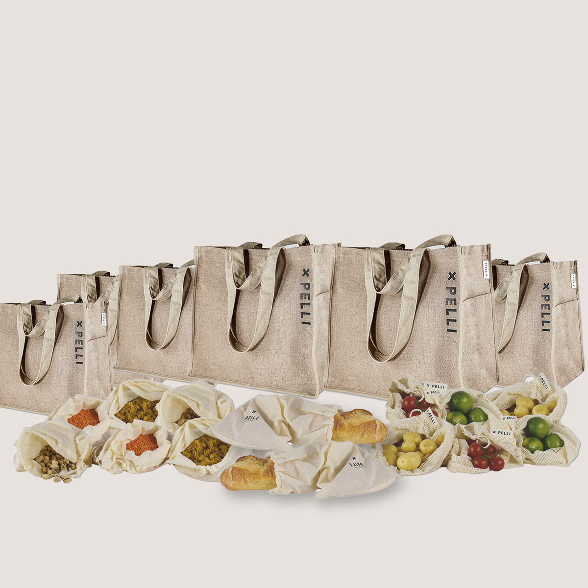 Save the Sea Original - Large Shopping Bundle in Natural Jute