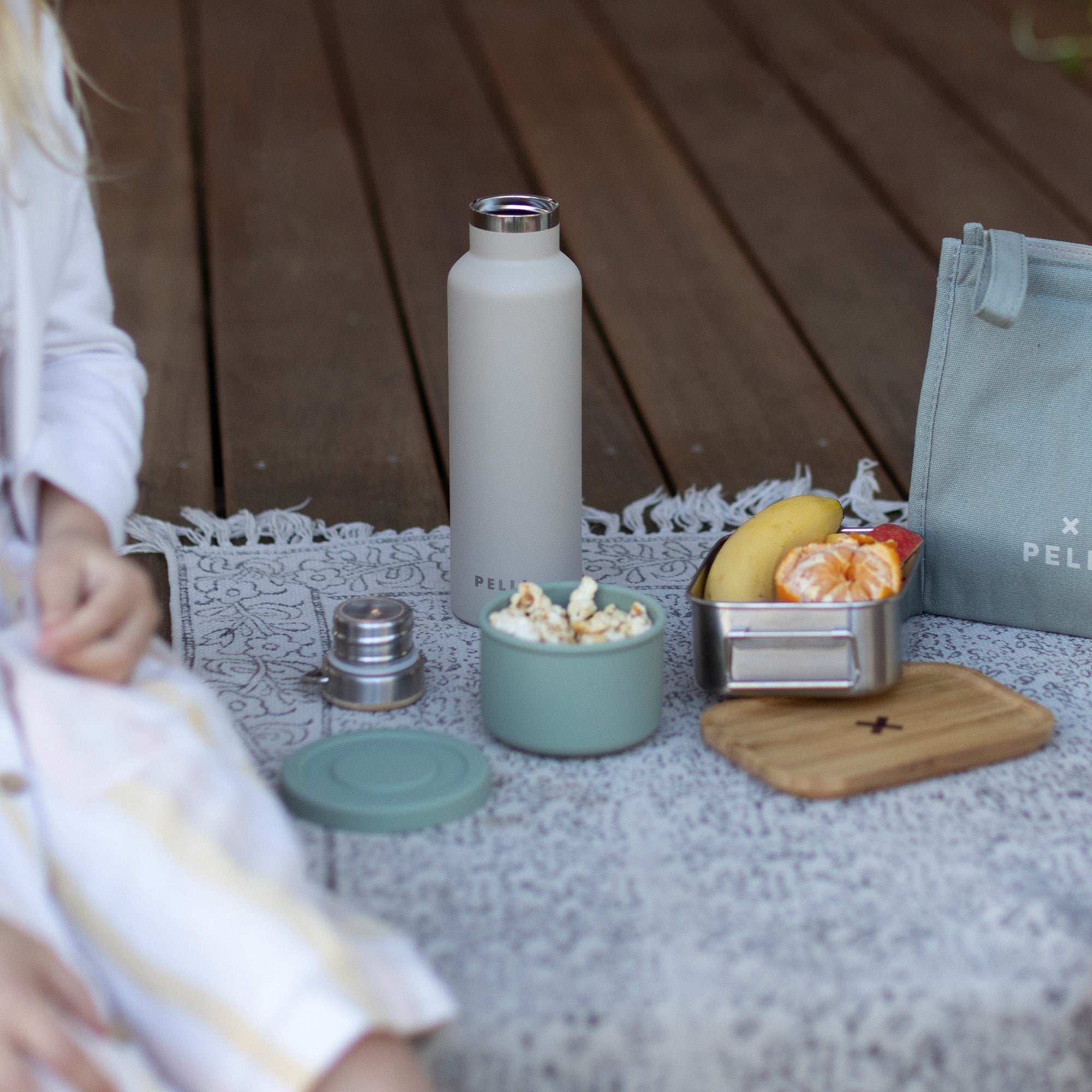 Lunch Set with Silicone Snack Box I Pelli Bags